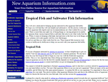 Tablet Screenshot of newaquariuminformation.com